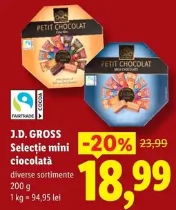Lidl J.D. GROSS Selectie mini ciocolata Ofertă