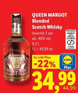 Lidl Queen Margot Blended Scotch Whisky Ofertă