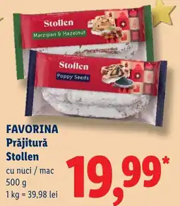 Lidl Favorina Prăjitură Stollen Ofertă