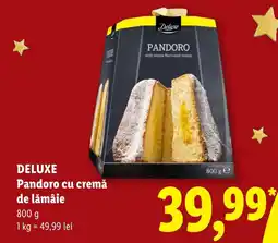 Lidl Deluxe Pandoro cu cremă de lămâie Ofertă