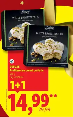 Lidl Deluxe Profiterol cu cremă cu fistic Ofertă