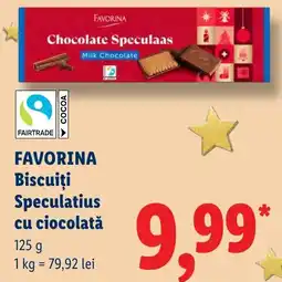 Lidl Favorina biscuiti speculatius cu ciocolata Ofertă