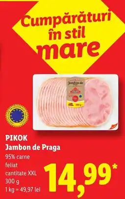 Lidl Pikok jambon de praga Ofertă