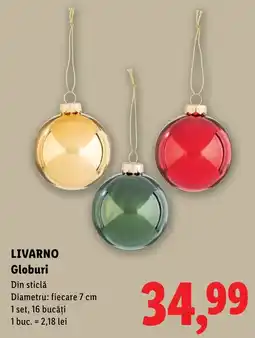 Lidl Livarno globuri Ofertă