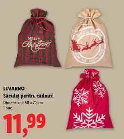 Lidl Livarno Săculeț pentru cadouri Ofertă
