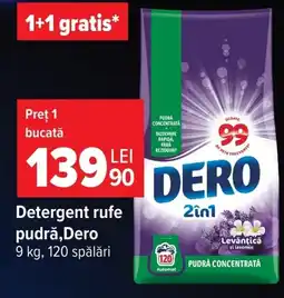 Carrefour Dero detergent rufe pudră Ofertă