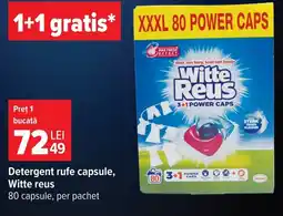 Carrefour Witte reus detergent rufe capsule Ofertă