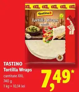 Lidl Tastino Tortilla Wraps Ofertă