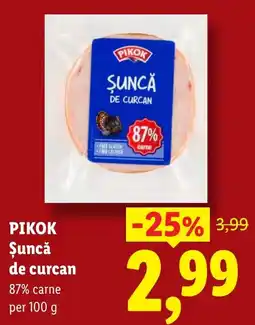 Lidl Pikok șuncă de curcan Ofertă