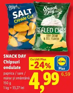 Lidl Snack Day Chipsuri ondulate Ofertă