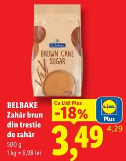 Lidl Belbake zahăr brun din trestie de zahăr Ofertă
