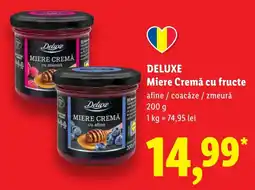 Lidl Deluxe Miere Cremă cu fructe Ofertă