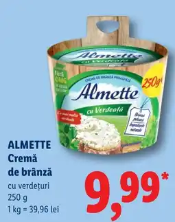 Lidl Almette cremă de brânză cu verdeuri Ofertă