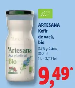 Lidl Artesana kefir de vacă, bio Ofertă