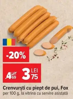 Carrefour Fox crenvurști Ofertă