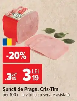 Carrefour Cris-Tim șuncă de praga Ofertă