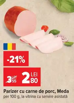 Carrefour Meda parizer cu carne de porc Ofertă