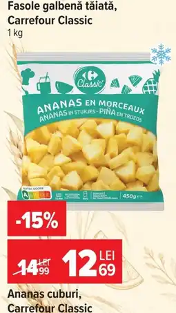 Carrefour Ananas cuburi Ofertă