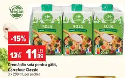 Carrefour Carrefour Classic cremă din soia Ofertă