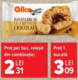 Carrefour Alko prajitura casei banana bread Ofertă