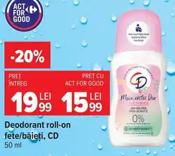 Carrefour CD deodorant roll-on Ofertă