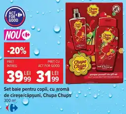 Carrefour Chupa Chups set baie pentru copii Ofertă