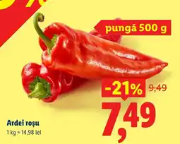 Lidl Ardei roșu Ofertă