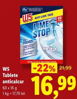 Lidl W5 tablete anticar Ofertă