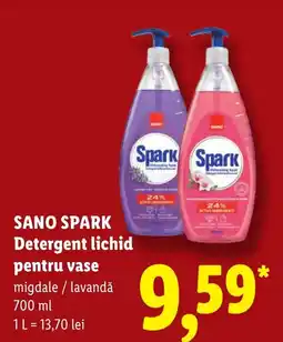 Lidl Sano Spark Detergent lichid pentru vase Ofertă