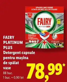 Lidl Fairy platinum plus detergent capsule pentru mașina de spălat vase Ofertă