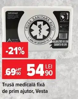 Carrefour Vesta trusă medicală fixă de prim ajutor Ofertă