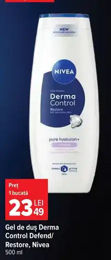 Carrefour Market Nivea gel de duș Derma Control Defend/Restore Ofertă