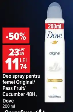 Carrefour Market Dove deo spray pentru femei original Ofertă