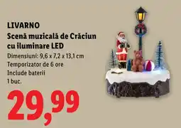 Lidl Livarno scenă muzicală de crăciun cu iluminare led Ofertă