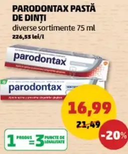 Penny Parodontax pastă de dinți Ofertă