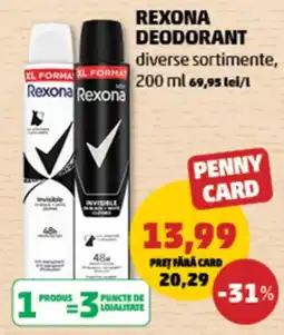 Penny Rexona deodorant Ofertă
