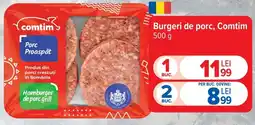 Carrefour Comtim burgeri de porc Ofertă