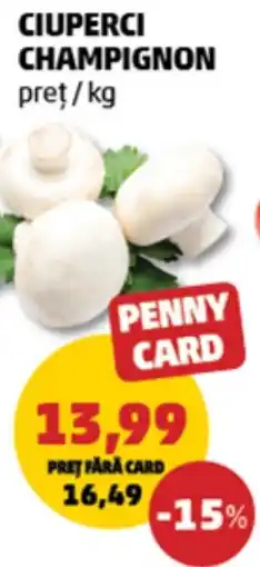 Penny Penny Card ciuperci champignon Ofertă
