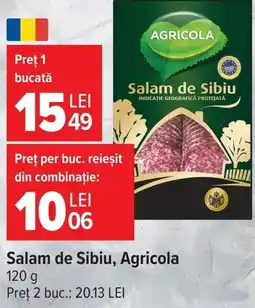 Carrefour Agricola salam de sibiu Ofertă