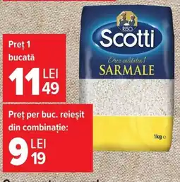 Carrefour Scotti orez calitate 1 sarmale Ofertă