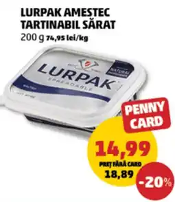Penny Lurpak amestec tartinabil sărat Ofertă
