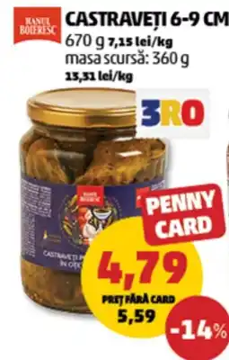 Penny Ranul Boieresc castraveți 6-9 cm Ofertă