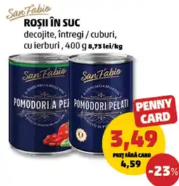 Penny San Fabio roșii în suc Ofertă