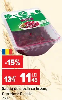 Carrefour Salată de sfeclă cu hrean Ofertă