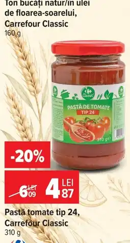 Carrefour Carrefour Classic pastă tomate Ofertă