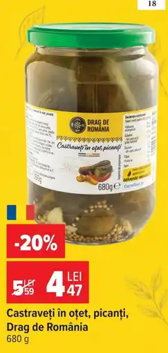 Carrefour Drag de românia castraveți în oțet Ofertă