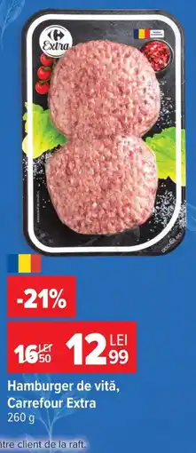 Carrefour Carrefour Extra hamburger Ofertă