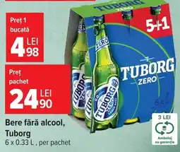 Carrefour Tuborg bere fără alcool Ofertă