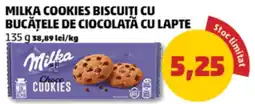 Penny Milka cookies biscuiti cu bucățele de ciocolată cu lapte Ofertă