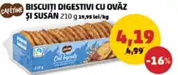 Penny Cafetime biscuiti digestivi cu ovaz si susan Ofertă